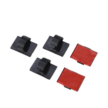 20 Pack Self-Adhesive Wire Tie Cable Clamp Clip Holder For Car Dash Camera D