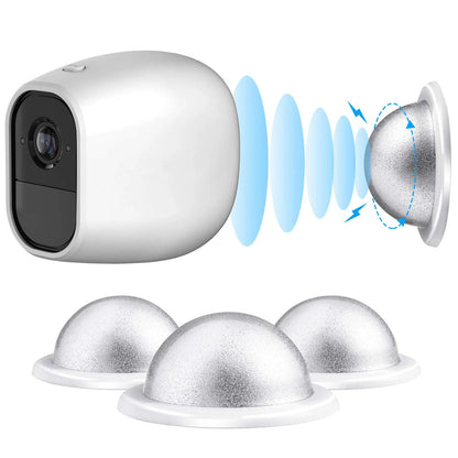Skylety 3 Pack Security Wall Mount, Metal Magnetic Mount 9 Piece Set, White