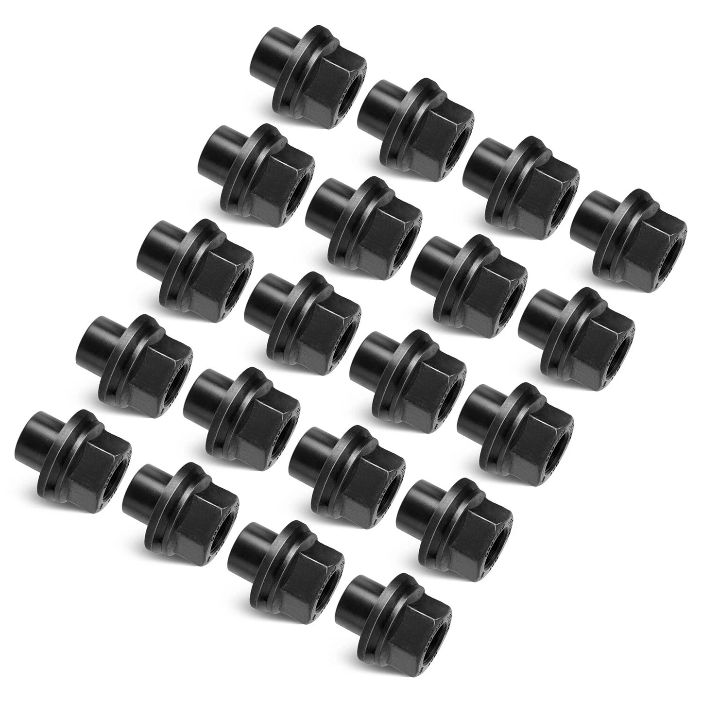 20 Pack 33mm M22x1.5 x 19mm Wheel Nuts Sleeve Nuts M22-1.5x19mm Skirt Flange