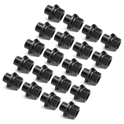 20 Pack 33mm M22x1.5 x 19mm Wheel Nuts Sleeve Nuts M22-1.5x19mm Skirt Flange