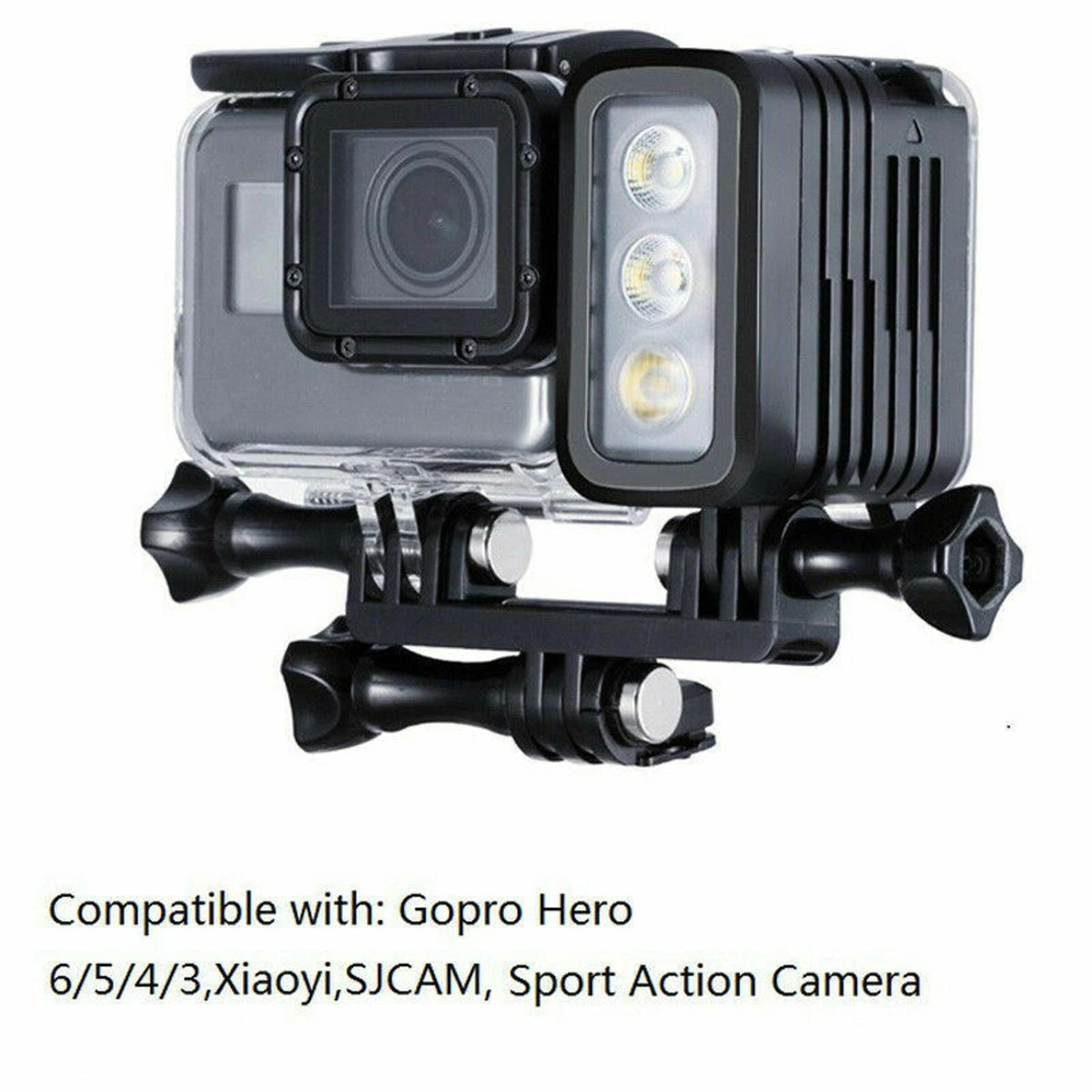 30M Waterproof Diving LED Surfing Light Lamp For GoPro Hero 10/8/9/7/6/5 Camera