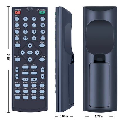 Replace Remote Control For Majority DVD CD player Scholars SCH-DVD-BLK