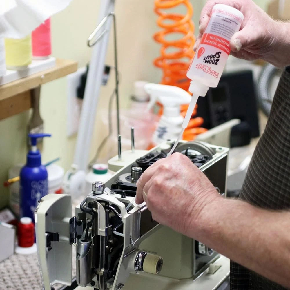 Premium Sewing Machine Oil with Zoom Spout Oiler | 4FL OZ of Stainless Lily...