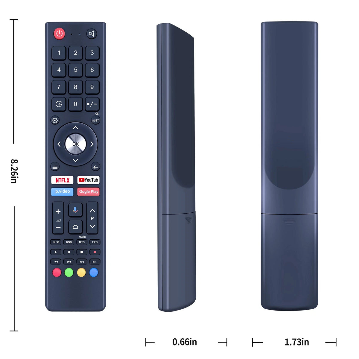 RM-C3362 RM-C3367 Voice Remote Control For JVC Smart HDTV Android TV