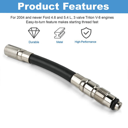 14mm Compression Tester Adapter for 2004 & er Ford Triton 4.6L / 5.4L 3-Valve