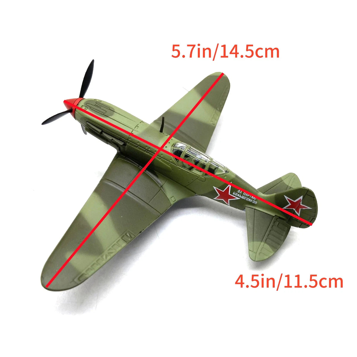 1:72 Scale Mikoyan MiG-3 Fighter Model Authentic  Aircraft w/ Stand