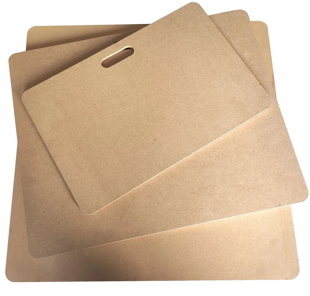 Clay Wedging Board with Built in Handle Portable Wooden 22 x 22 inches, Beige