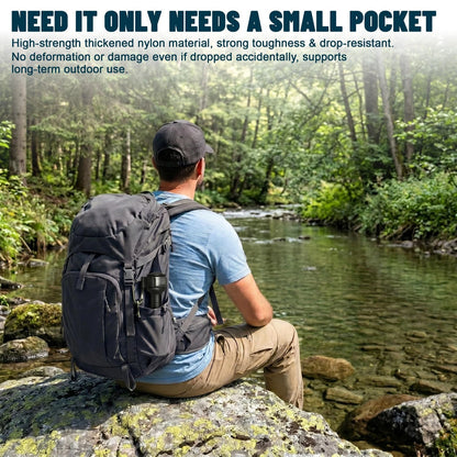 LIGHT JAY 2.0 Backpacker Survival Fishing Kit, Emergency Small, Black