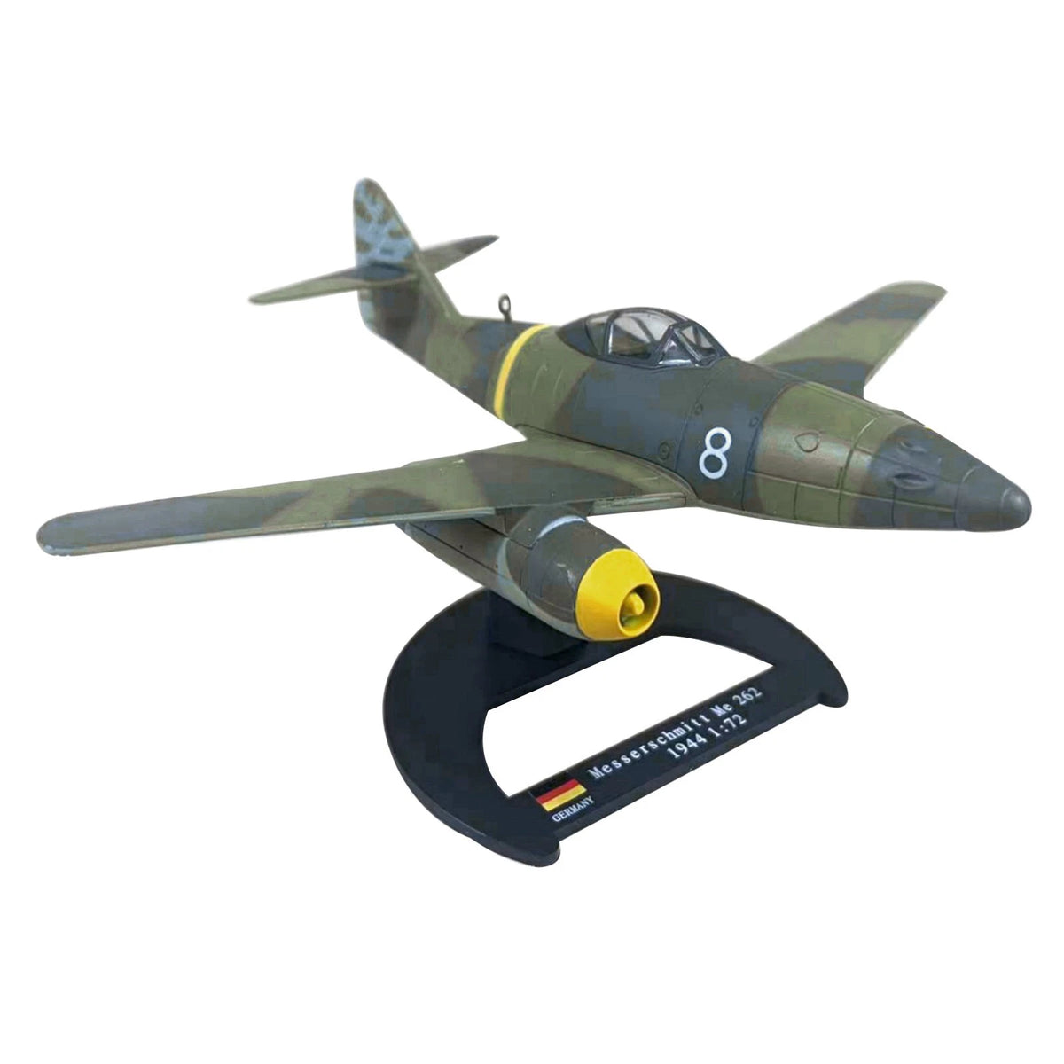 High Simulation 15cm Alloy 1/72 German Messerschmitt Me-262 Fighter Model