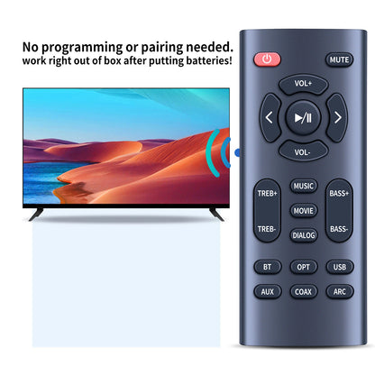 Replace Remote Control For Bestisan Sound Bar 80 watts 33.5 inch Sound Bars