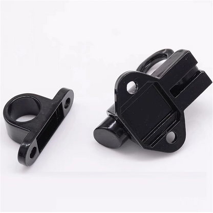 Black Aluminium Alloy Spring Door Lock with Automatic Locking Mechanism E