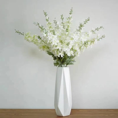FERIAL Artificial Delphinium Flowers White Larkspur Faux Snapdragon