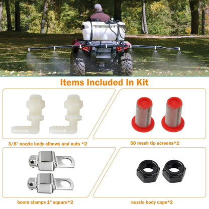 Sthovd Spray Boom Repair Kit Include 3/8" Polypropylene 0.375 inches, White