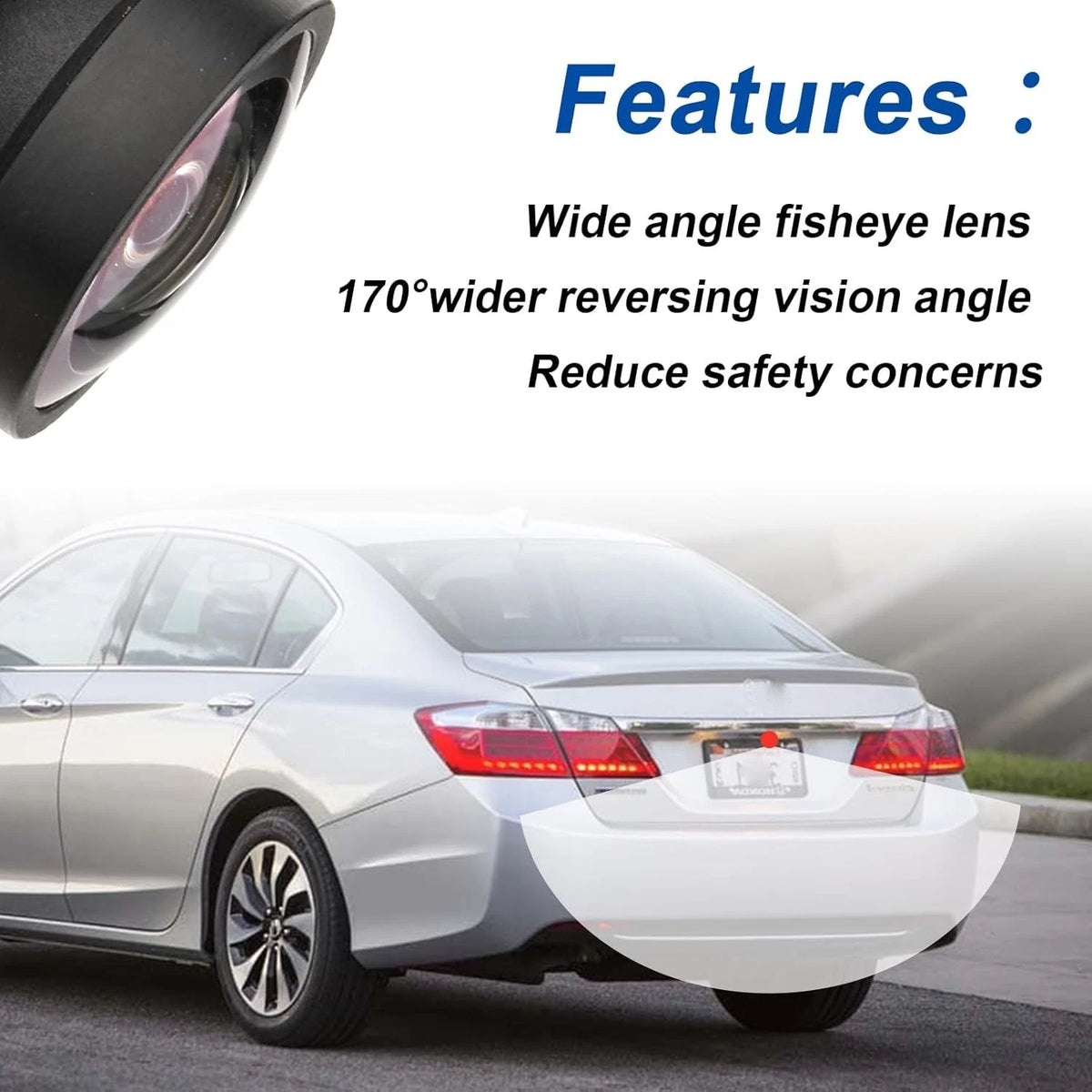 Backup Camera Compatible with 2014 2015 Accord Sedan EX LX Sport Hybrid Rear...