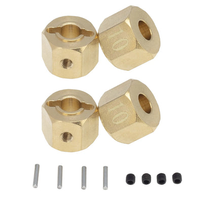 4x Wheel Hex Hub 10mm For Axial SCX10 90046 RR10 RGT 86100 MST GEN 8 RC Crawler-