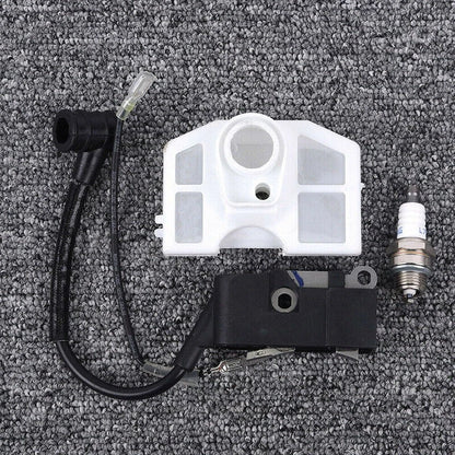 Ignition Coil + Air Filter+Spark Plug For 4500 5200 5800 45/52 /58cc Chainsaw