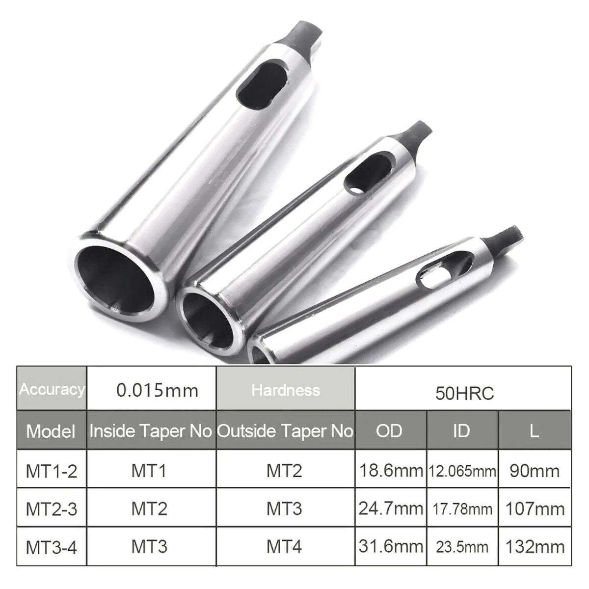 Adapter drill sleeve Fiit for reducing the diameter of Morse taper shank drills