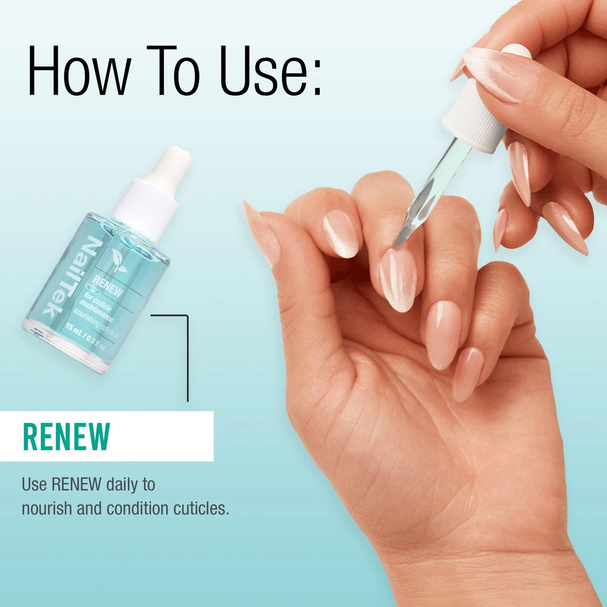 Nail Tek Re Cuticle Oil – Nourishing & 0.5 Fl Oz (Pack of 1), Clear
