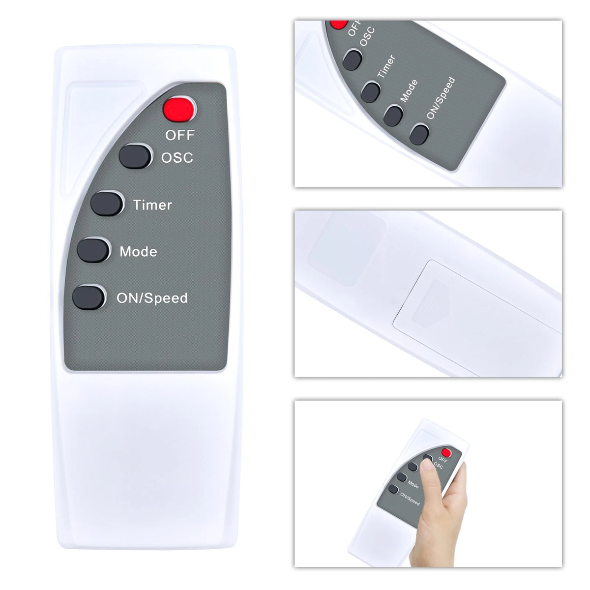 Remote Control For Comfort Zone 16" Quiet 3-Speed Wall Mount Fan CZ16WR