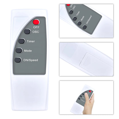 Remote Control For Comfort Zone 16" Quiet 3-Speed Wall Mount Fan CZ16WR
