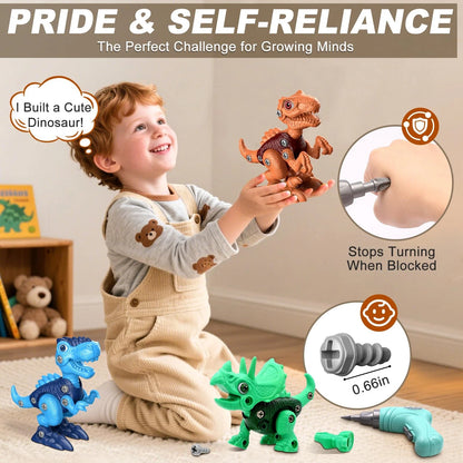 Laradola Dinosaur Toys for 3 4 5 6 7 8 Year Old Boys, Medium, Deluxe Green