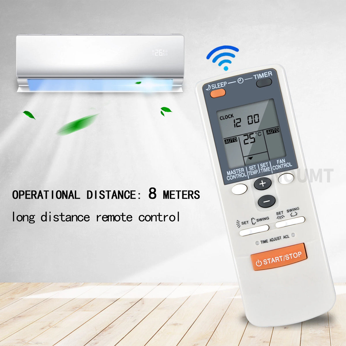 Remote Control For Fujitsu Air Conditioner AR-JW1 AR-JW2 AR-DB3 AR-DB5 ASU9R2