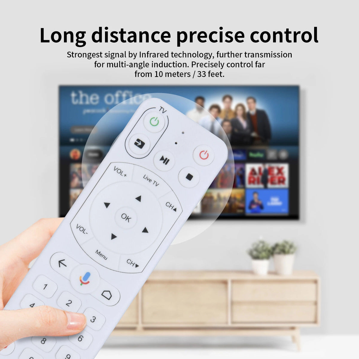 Voice Remote Control For Westman InfiniTV Yukon TV EVO PRO 4K TV -