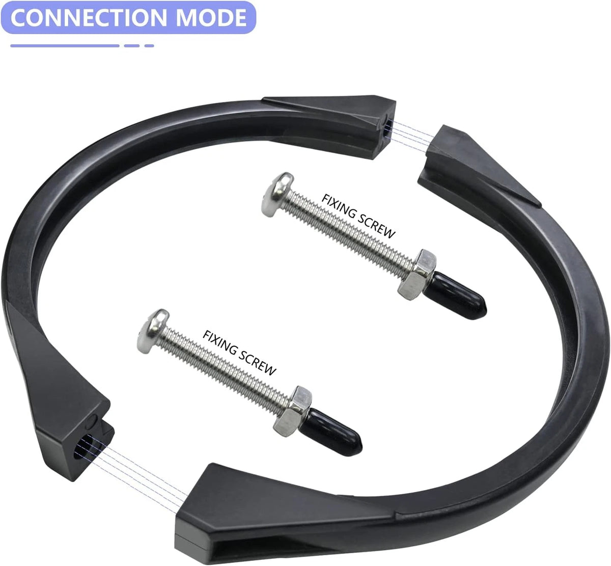 GMX600NM Noryl Flange Valve Clamp 8 to 8.5 inch,Compatible with Hayward...