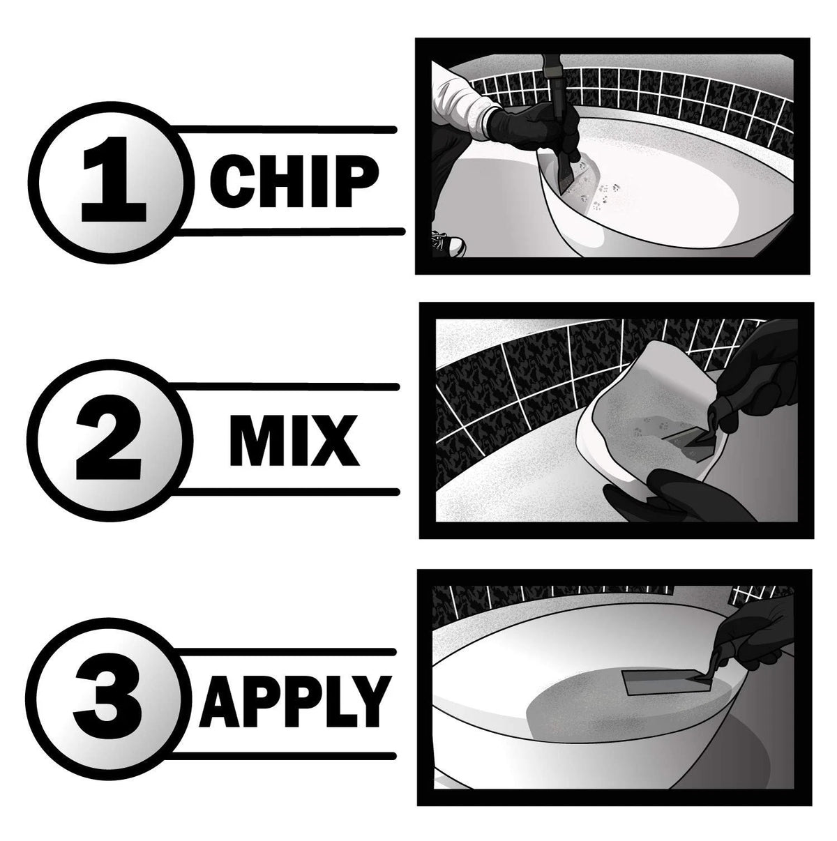 Pool Patch White Plaster Repair Kit (3lb) – Professional 3-Pound,