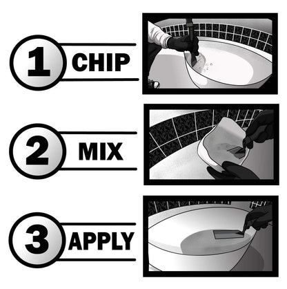 Pool Patch White Plaster Repair Kit (3lb) – Professional 3-Pound,