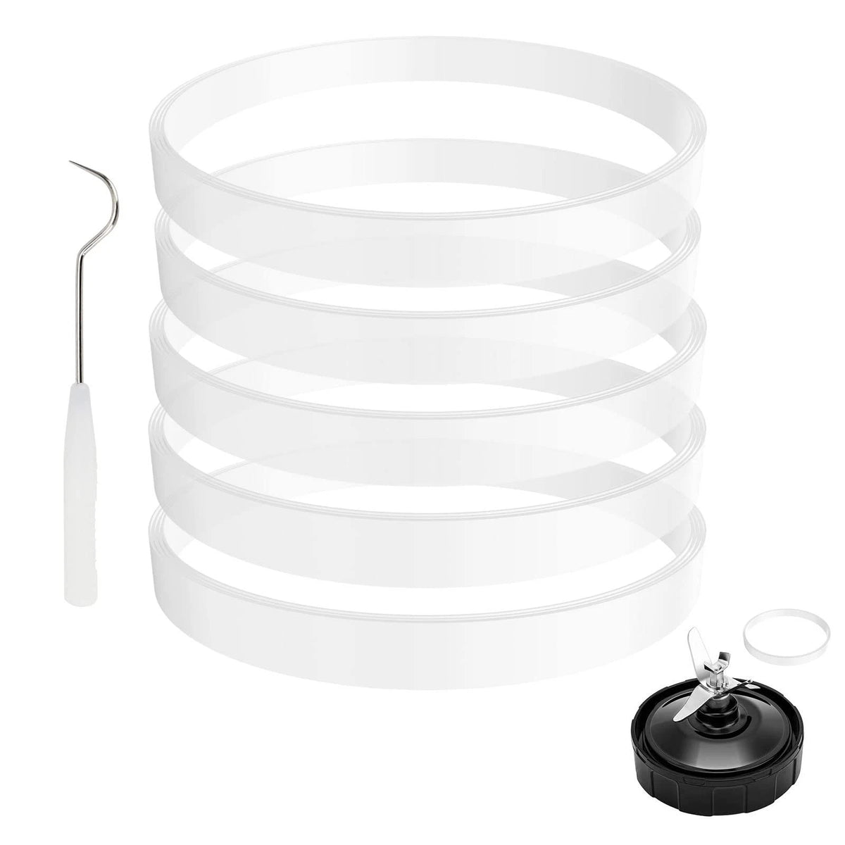 5 Pack Rubber Gaskets 3.94 inch Gaskets, 5 PCS (3.94 Inch Gaskets)