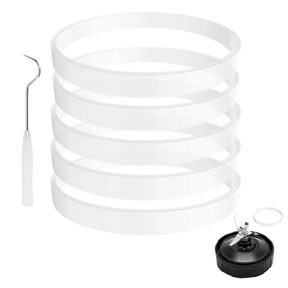 5 Pack Rubber Gaskets 3.94 inch Gaskets, 5 PCS (3.94 Inch Gaskets)