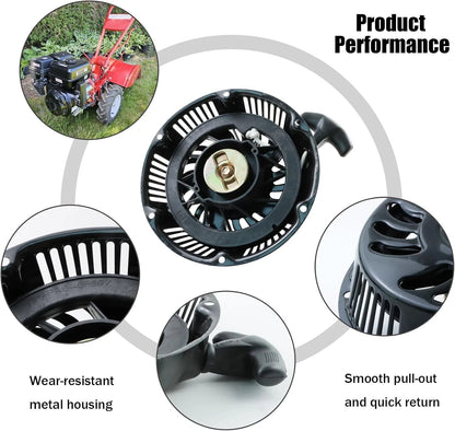 abliubale Pull Start Recoil Starter Assembly Compatible with Harbor Black