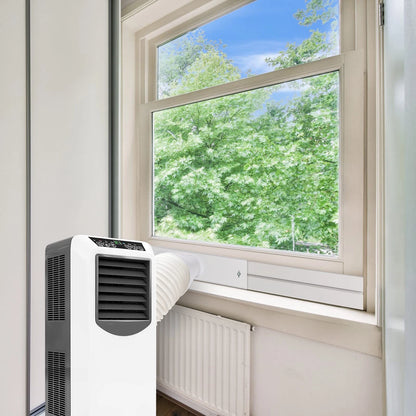 Portable AC Window Vent 5.9‘’ Diameter Coupler with Exhaust Hose 59‘’L, White