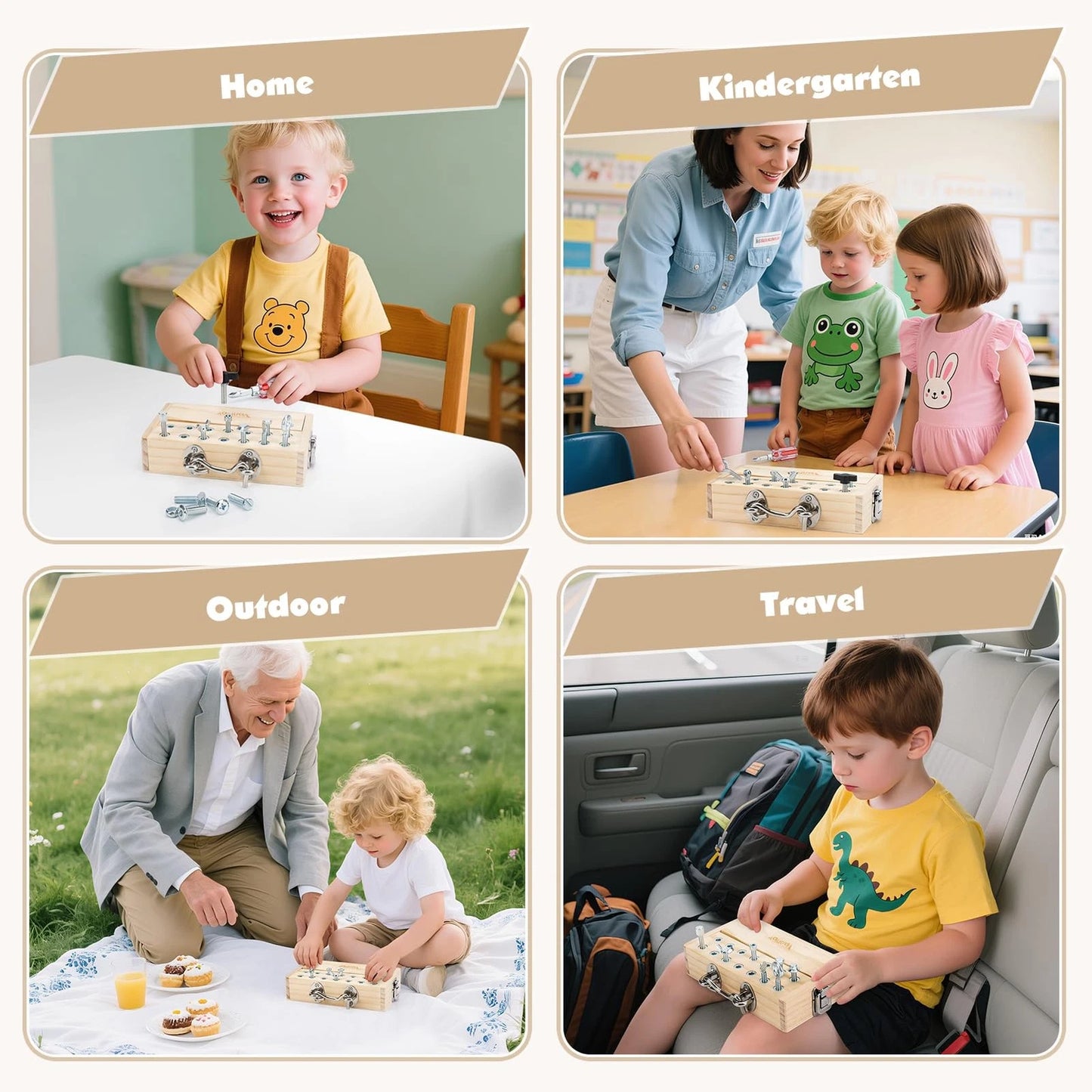 Vanplay Busy Board Toys for 3 4 5 Year Olds Boy Birthday Gifts, Montessori...
