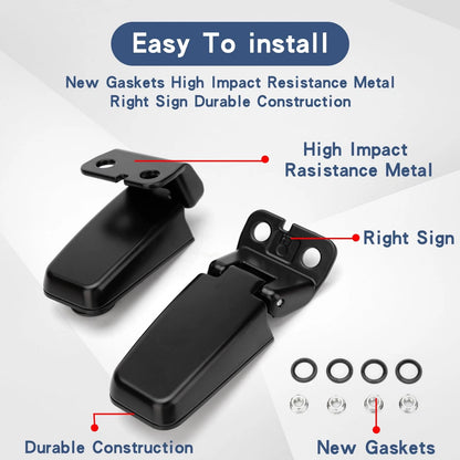 Rear Window Hinge Liftgate Glass Kits Right & Left | Compatible Silver