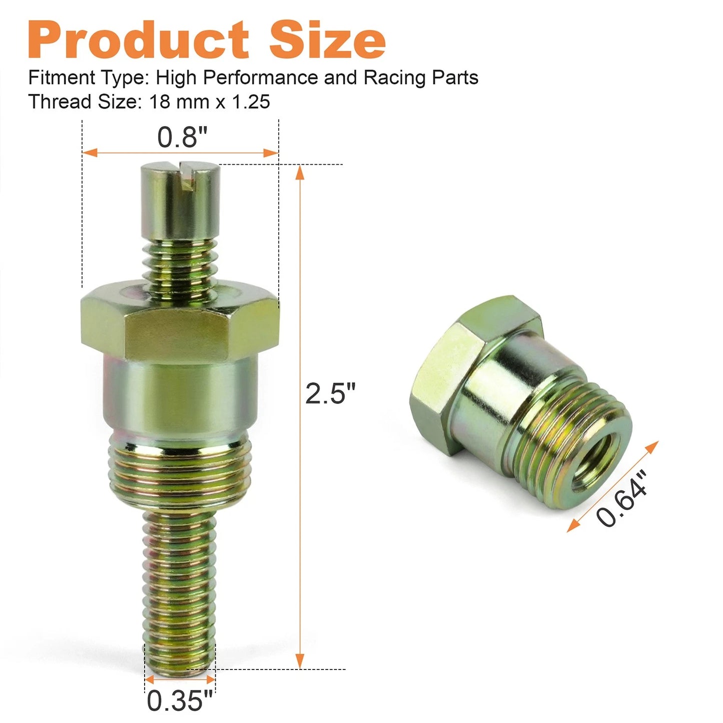 Top Dead Center Stop 4792 ,18 mm x 1.5 Bolt Style, Heads On