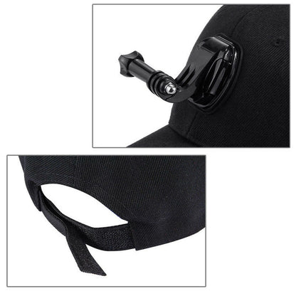 Cotton Baseball Hat With Stand Holder Screw Mount For Gopro 8 7 6 5 4 3 DJI Osmo