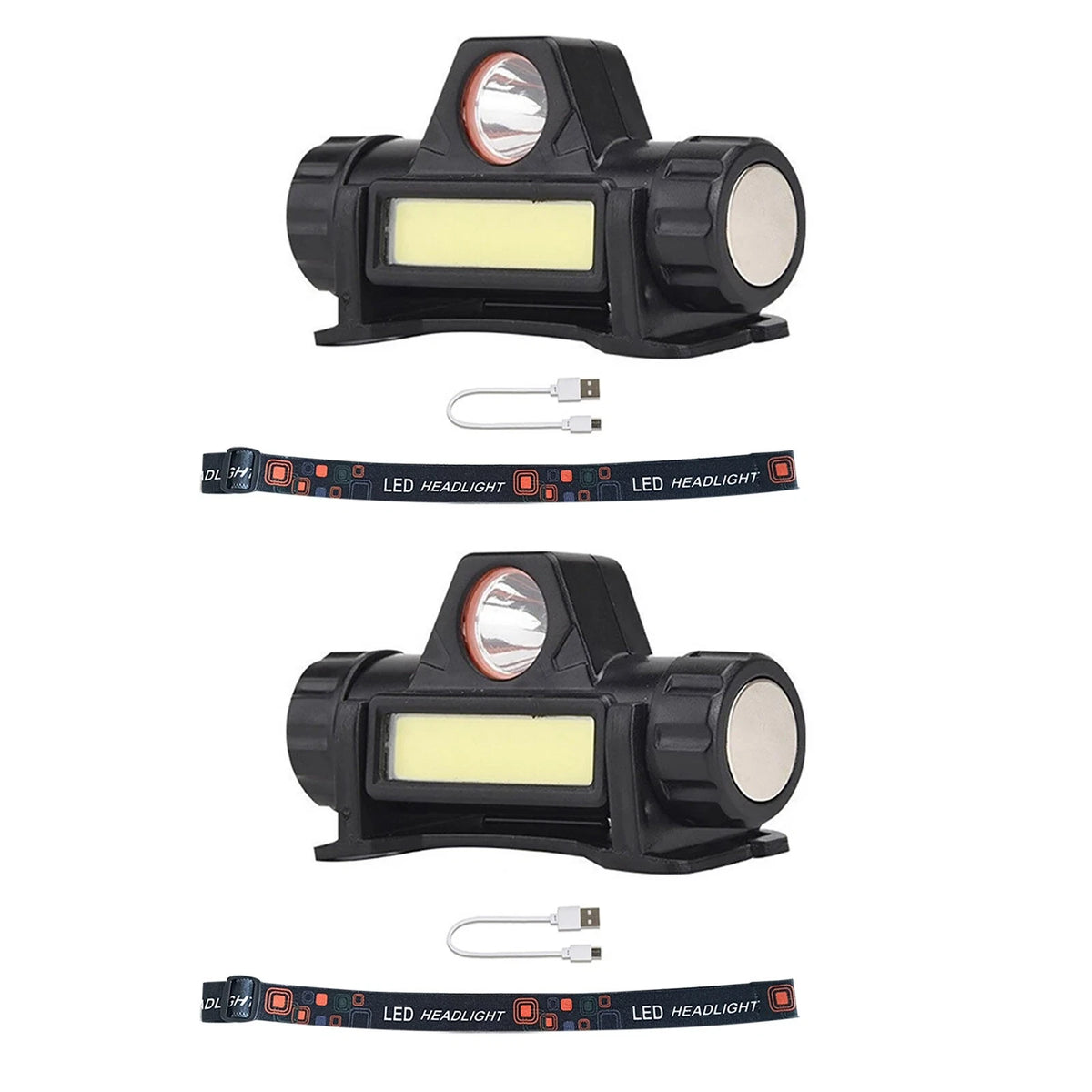 Replacement Automatic Dimming Headlight For Welding Helmet USB Rechargeable