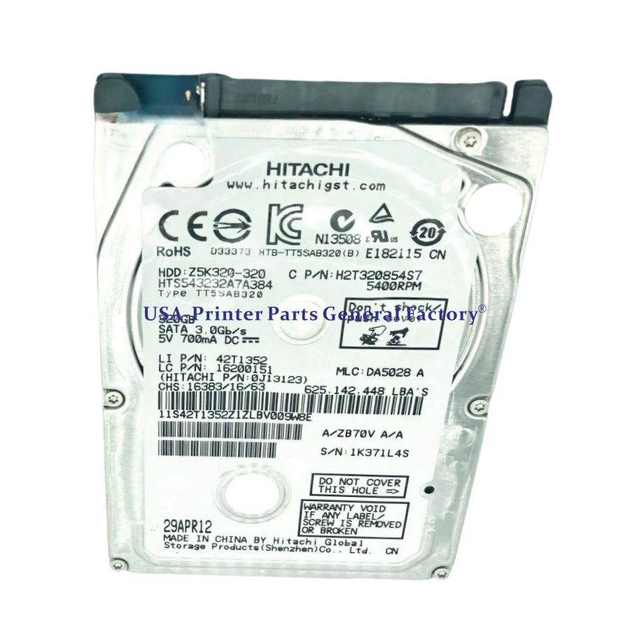 Hard Disk Drive CN727-67045 CN727-67033 Fit for HP DesignJet T2300 T2300 PS HDD