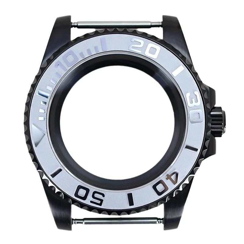 FEIYASHI 40mm Men's nh34 nh35 nh36 Movement, Black watch case, white ceramic