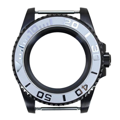 FEIYASHI 40mm Men's nh34 nh35 nh36 Movement, Black watch case, white ceramic