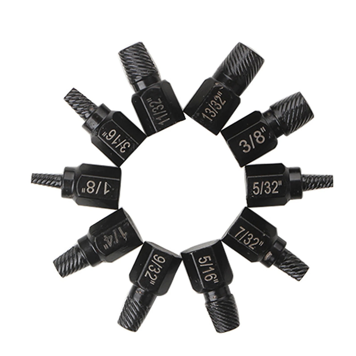 20Pcs/lot Damaged Screw Extractor Alloy Steel Damaged Screw Remover Tool Set