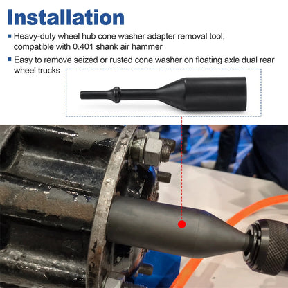 Truck Hub Cone Washer Removal Tool 5098 Fits Floating Axle Dual Rear Wheel
