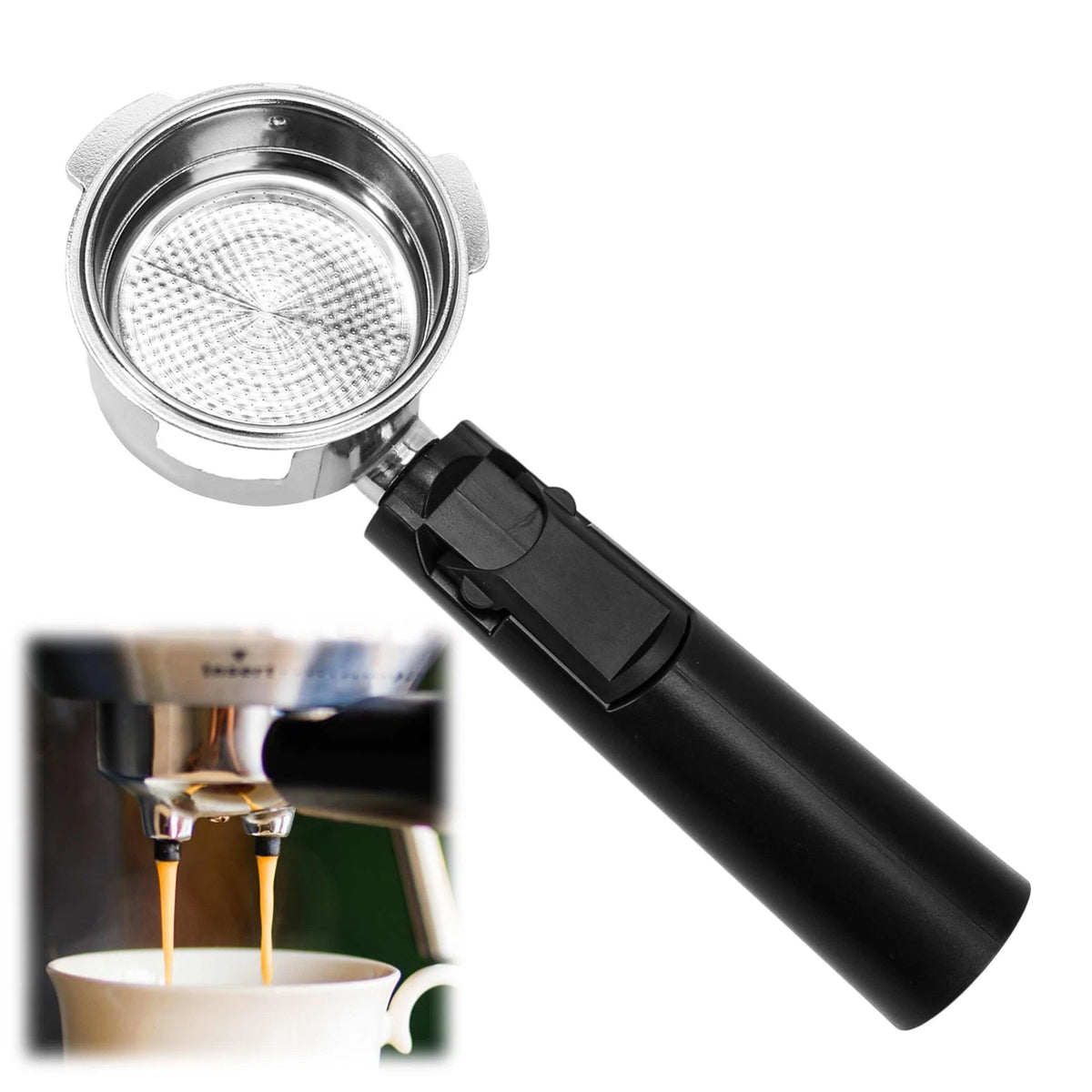Coffee Espresso Machine Handle Replacement Parts, Cafe one size, Black