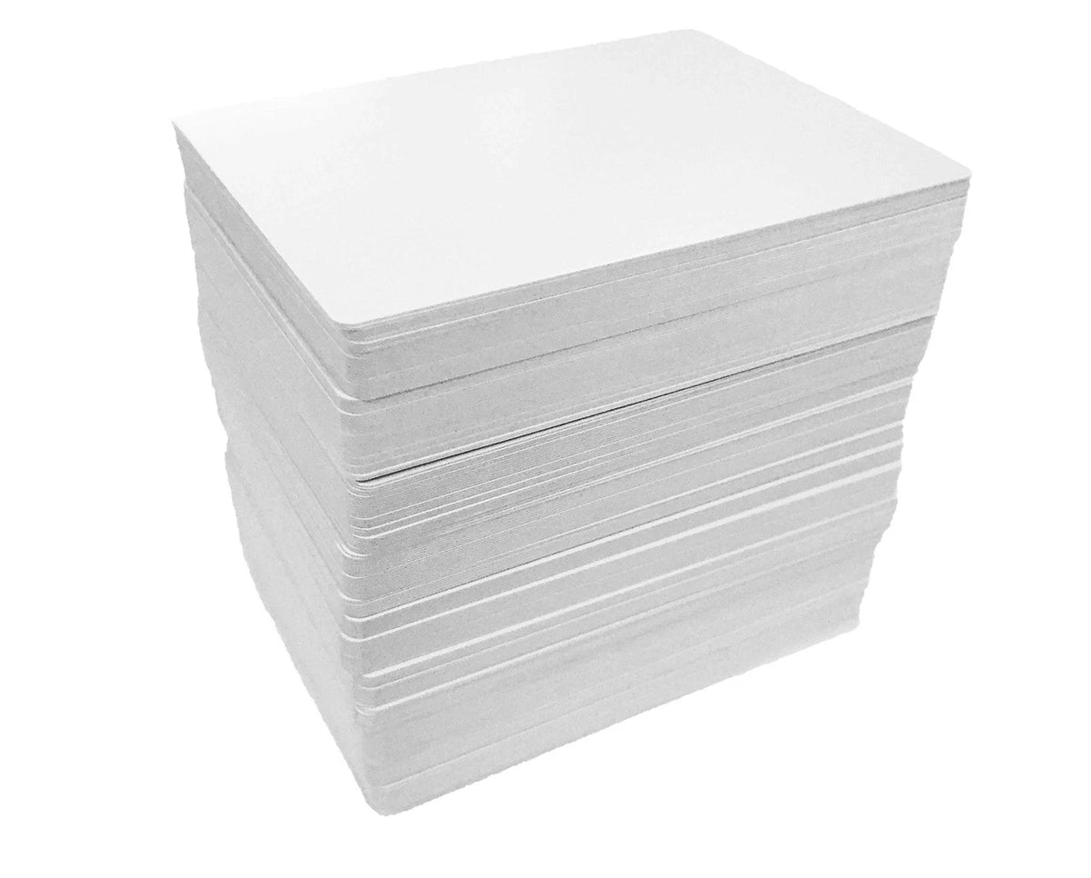 180 Blank Playing Cards, Poker Size 2.5" x 3.5" Matte Finish Large, White.