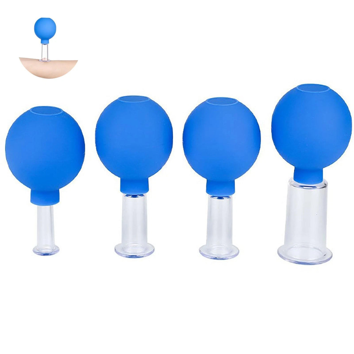 JIELUO Facial Cupping Therapy Set Plastics, Eye Face Vacuum Massage Anti Blue