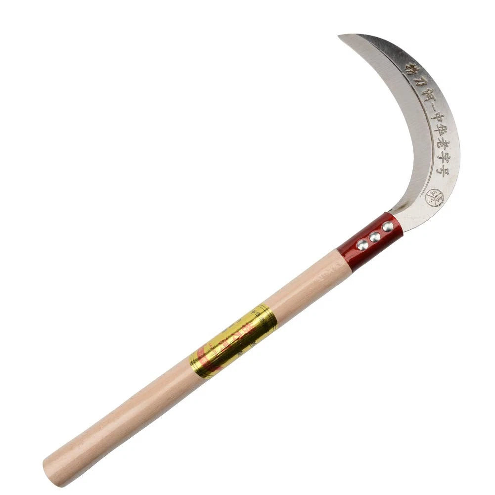 Steel Grass Sickle,Clearing Sickle,Manganese Blade/Hardwood Handle...
