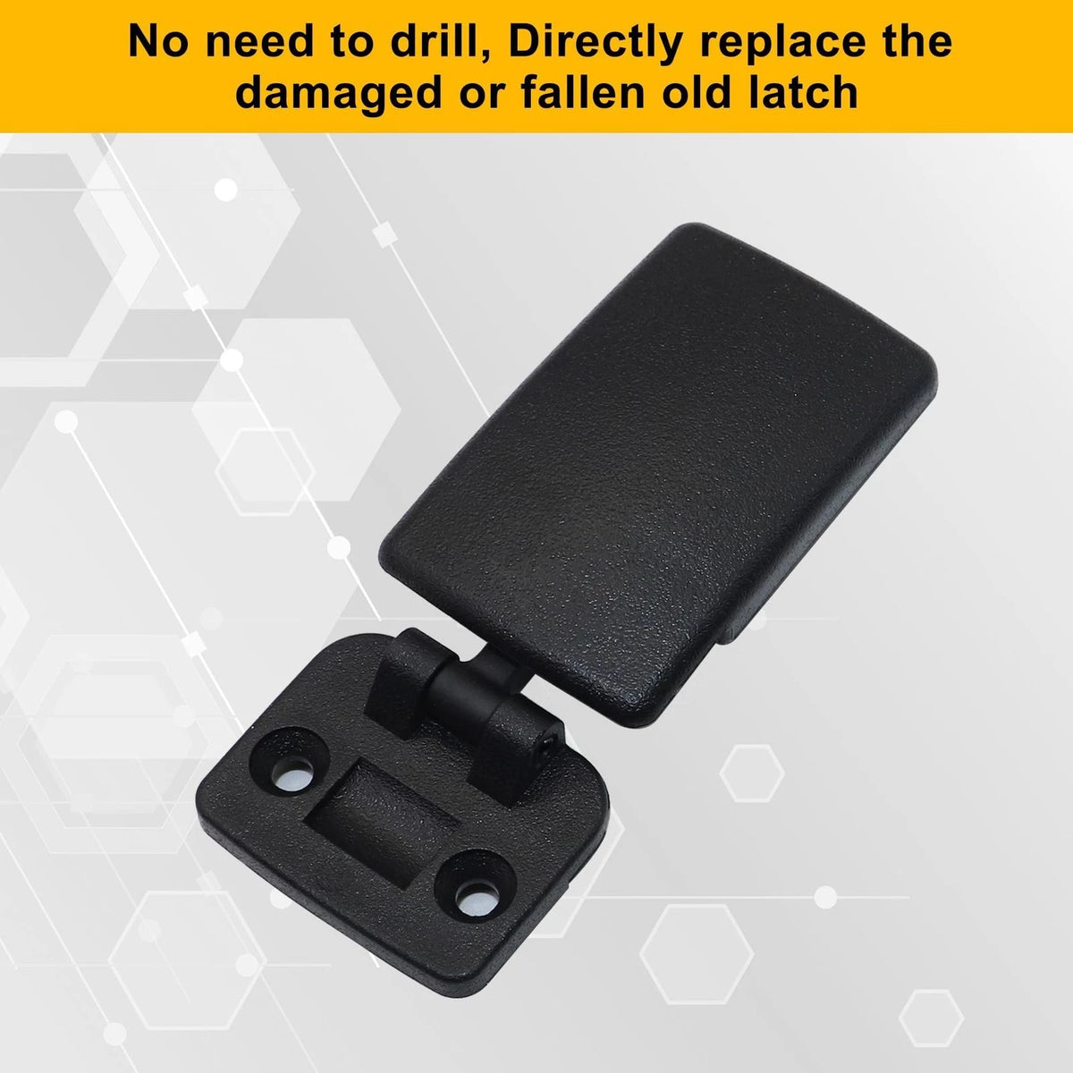 GXARTS Rear Sliding Window Lock Latch Replace 69370-35010 Compatible Black
