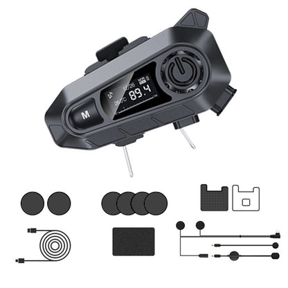 Bluetooth 5.4 Motorcycle Helmet Headset for Bike Helmet with Communication